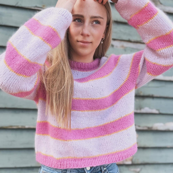 EASY-PINK SWEATER - Norsk oppskrift