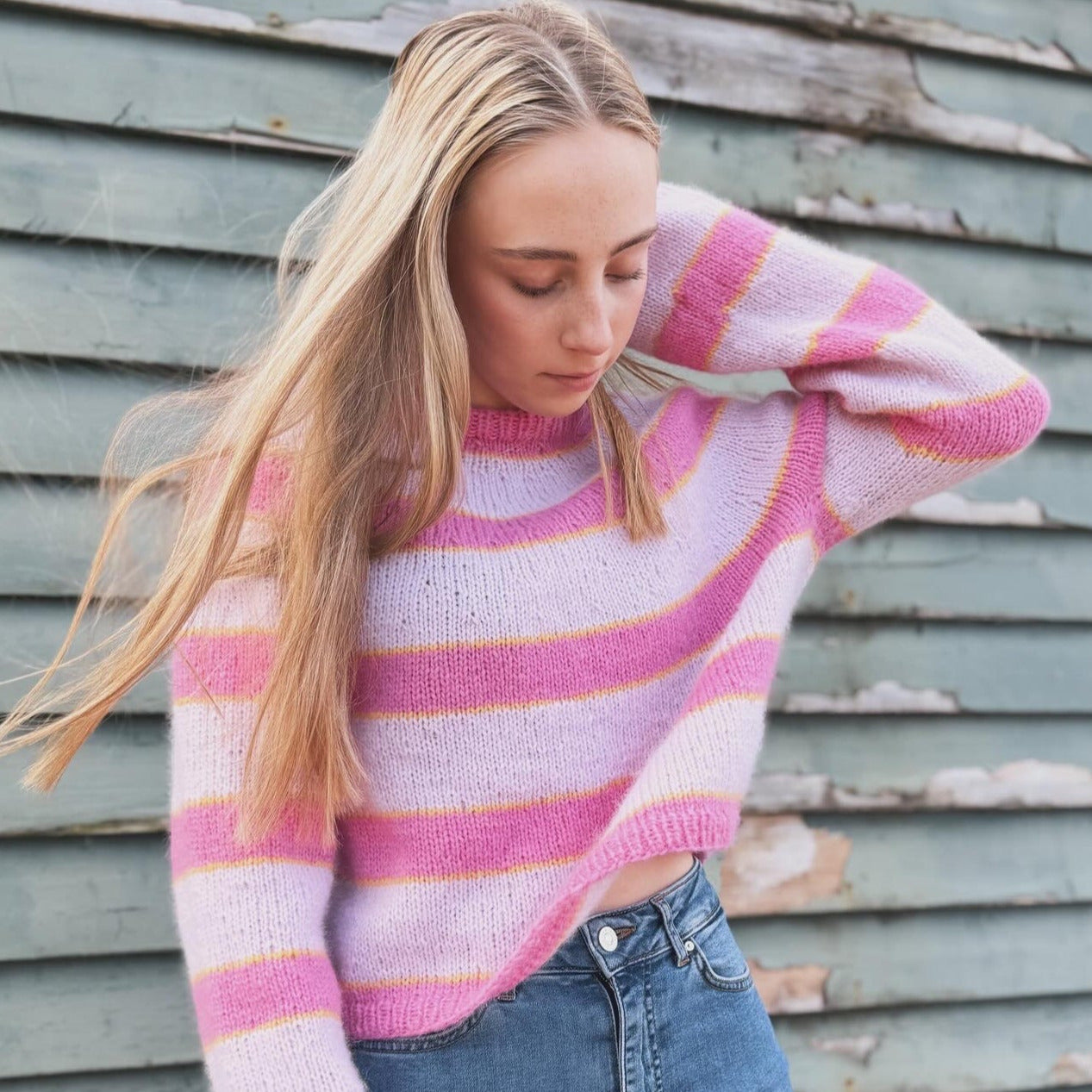 EASY-PINK SWEATER - Norsk oppskrift